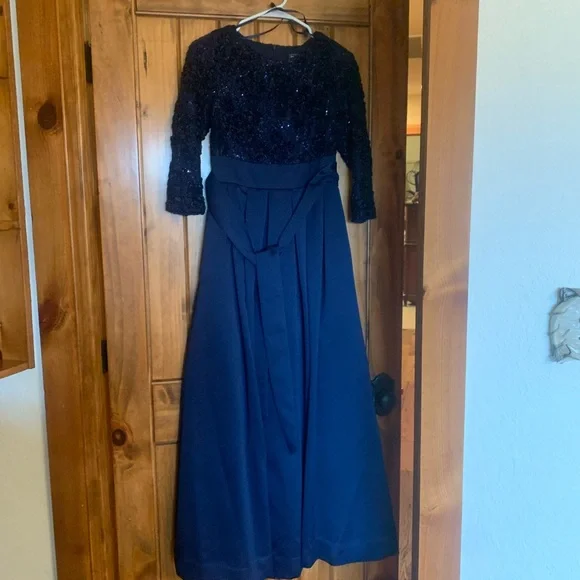Navy mother of the bride dress